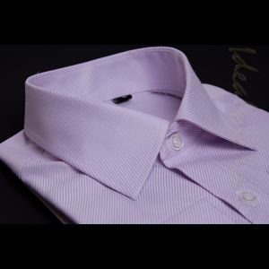pánská klasická luxusní košile BOZE růžová-proužek