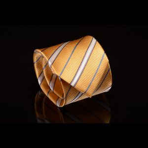 pánská luxusní kravata zlatá
